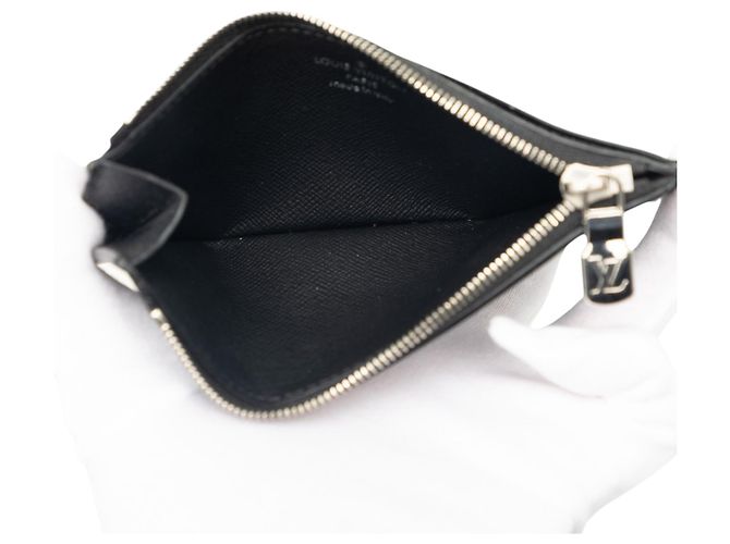 Louis Vuitton Tarjetero con monedero Damier Graphite Negro - vista 4