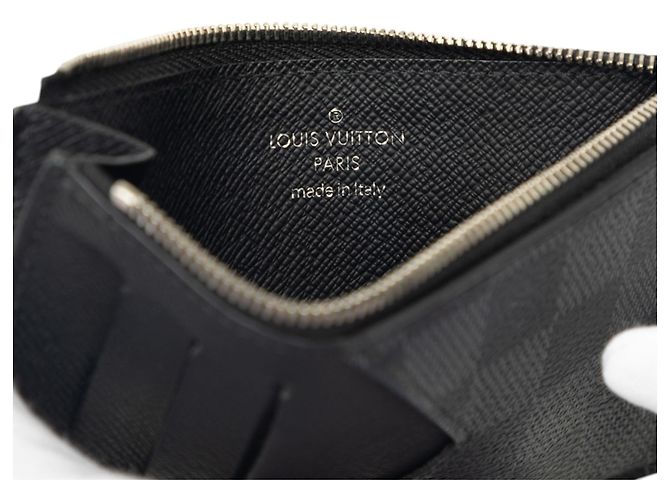 Louis Vuitton Tarjetero con monedero Damier Graphite Negro - vista 5