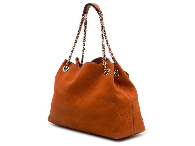 Gucci Soho Shopper aus Nubukleder in Orange, Medium - Ansicht 2