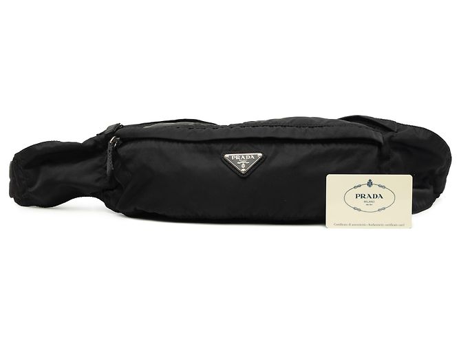 Bolso cinturón Prada de Tessuto negro - vista 8