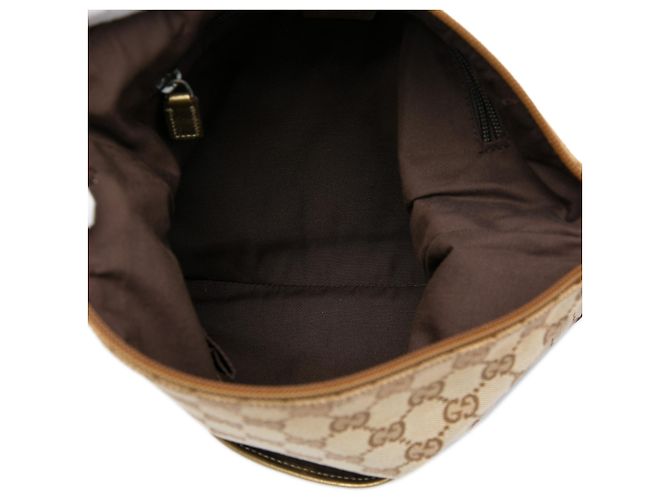Borsa a tracolla Gucci in tela GG beige con Web - vista 4