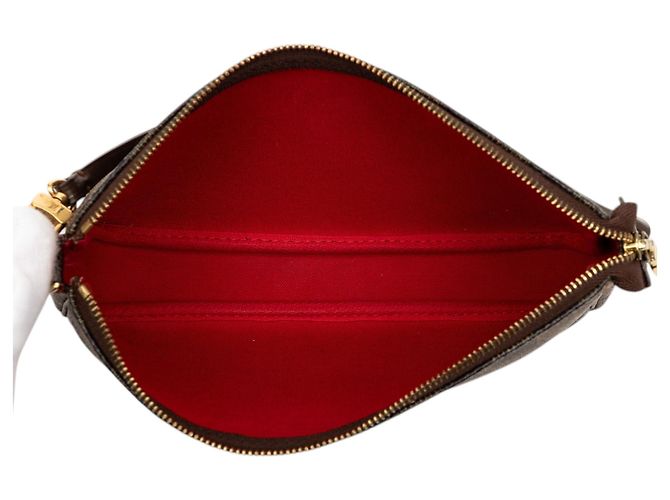 Louis Vuitton Brown Damier Ebene Pochette Accessoires Marrone - vista 4