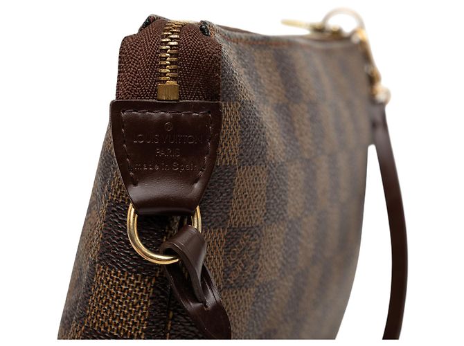 Louis Vuitton Brown Damier Ebene Pochette Accessoires Marrone - vista 5