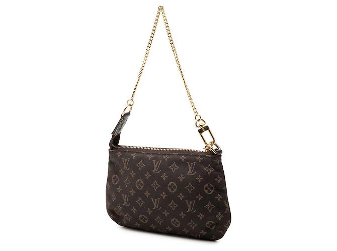 Louis Vuitton Brown Monogram Mini Lin Mini Pochette Accessoires Marrone Marrone scuro - vista 2