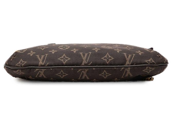 Louis Vuitton Brown Monogram Mini Lin Mini Pochette Accessoires Marrone Marrone scuro - vista 3
