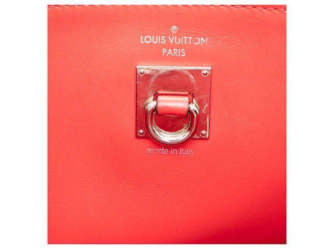 Louis Vuitton City Steamer MM in pelle rossa Rosso - vista 5