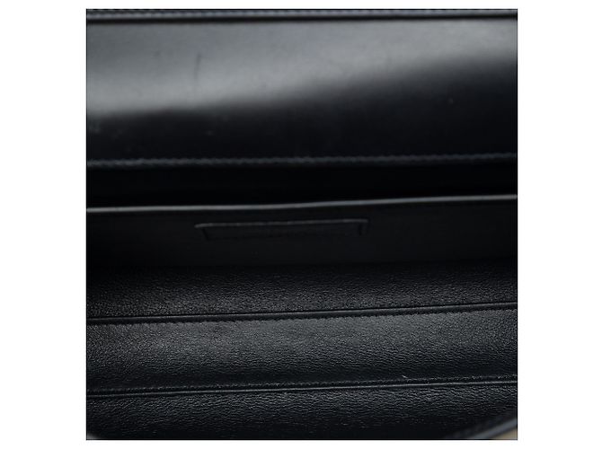Borsa a tracolla Manhattan piccola in pelle nera Saint Laurent Nero - vista 4