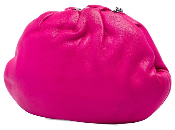 Borsa a tracolla LOEWE in pelle di pecora rosa con catena - vista 2