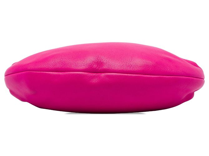 Borsa a tracolla LOEWE in pelle di pecora rosa con catena - vista 3