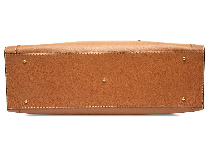 Bamboo Tote Gucci em couro de bezerro marrom com bambu - vue 3