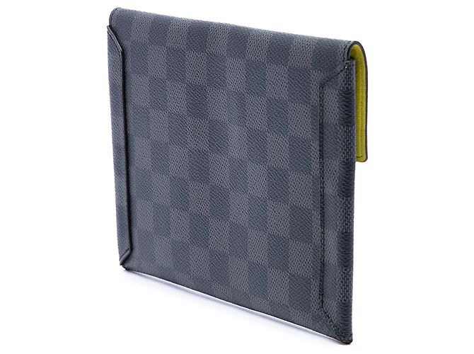 Louis Vuitton Black Damier Graphite Alpha Pochette MM Nero - vista 2