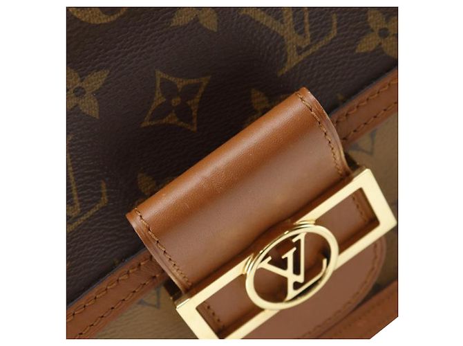 Louis Vuitton Brown Monogram Reverse Mini Dauphine Braun - Ansicht 8