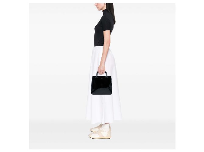 Borsa Gucci Black Bamboo Nero - vista 5