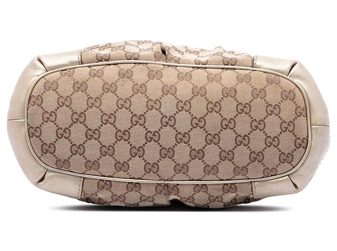 Borsa Gucci Beige GG Canvas Sukey - vista 3