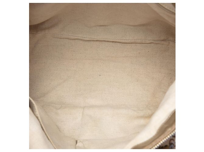 Borsa Gucci Beige GG Canvas Sukey - vista 4