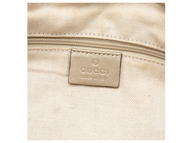 Borsa Gucci Beige GG Canvas Sukey - vista 5