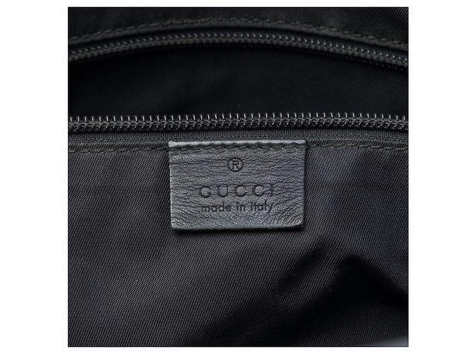 Borsa a tracolla Gucci Black Guccissima Web Nero - vista 5