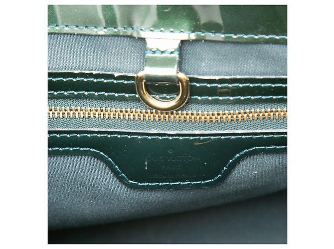 Louis Vuitton Green Monogram Vernis Wilshire PM Verde Verde scuro - vista 5