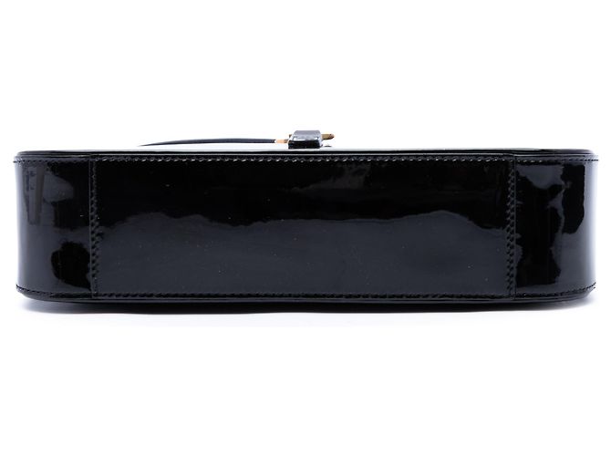 Saint Laurent Mini Le 5 a 7 in vernice nera Nero - vista 3