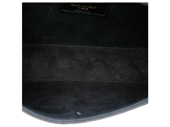 Saint Laurent Mini Le 5 a 7 in vernice nera Nero - vista 4