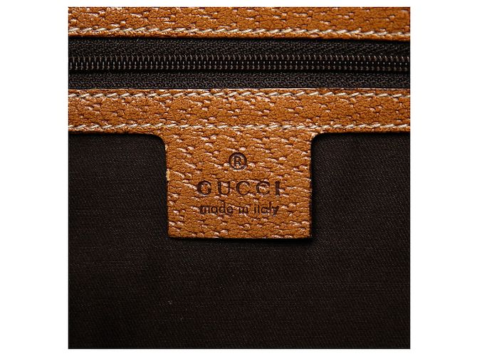 Borsa Hobo Gucci in canvas GG beige - vista 5