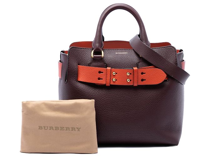 Burberry Marais Gürteltasche aus bicolor Leder rot Small - Ansicht 7