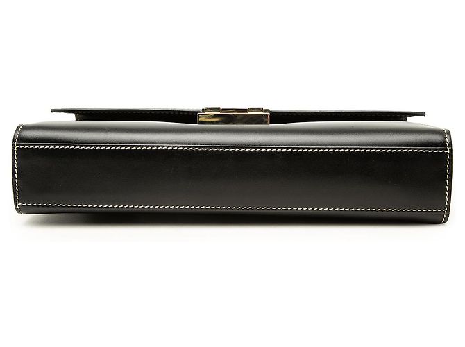 Borsa a tracolla Gucci Lady Lock in vitello nero - vista 3