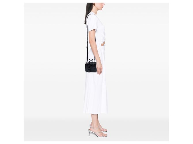 Borsa Saint Laurent Toy Sac De Jour in pelle embossed croc nera Nero - vista 6