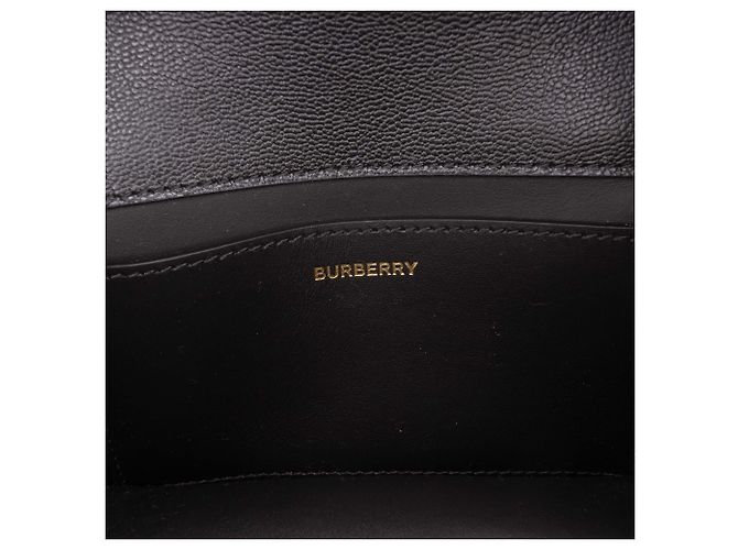 Borsa a tracolla Madison Burberry in tela House Check marrone e pelle Marrone chiaro - vista 5