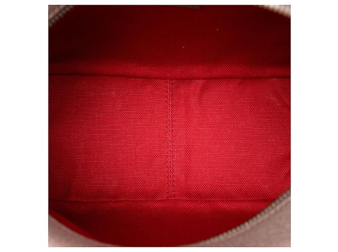 Borsa a tracolla Gucci Red Houndstooth Canvas Soft Trunk Rosso - vista 4