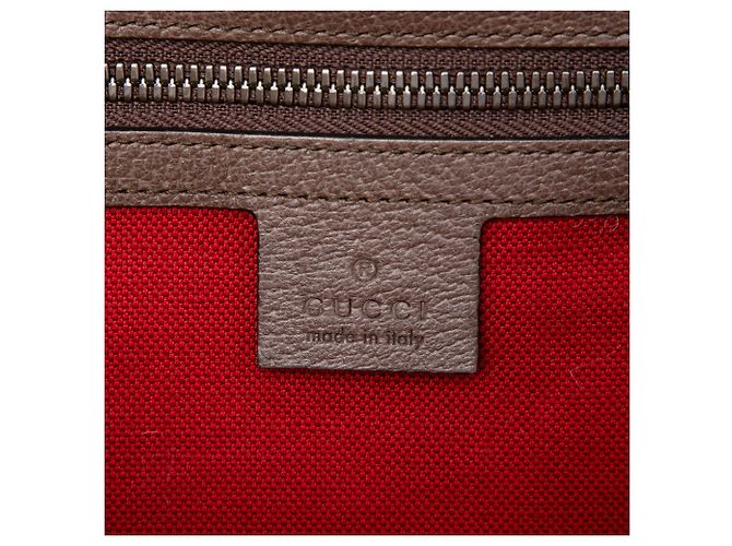 Borsa a tracolla Gucci Red Houndstooth Canvas Soft Trunk Rosso - vista 5