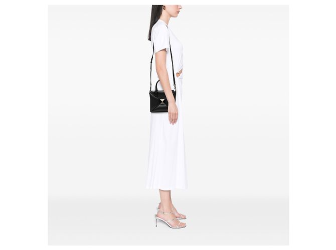 Valentino Black Small Nappa One Stud Top Handle Bag - view 5