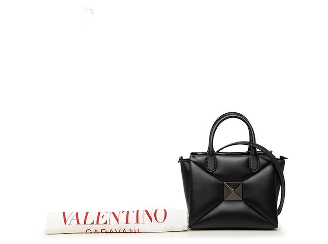 Valentino Black Small Nappa One Stud Top Handle Bag - view 6