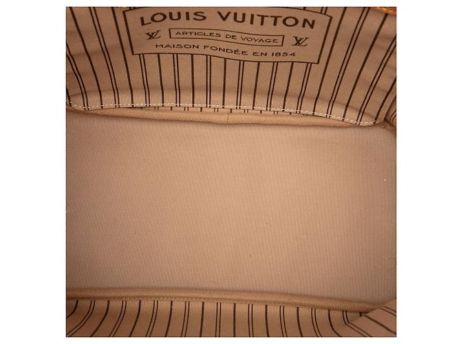 Louis Vuitton Brown Monogram Neverfull MM Marrone - vista 4