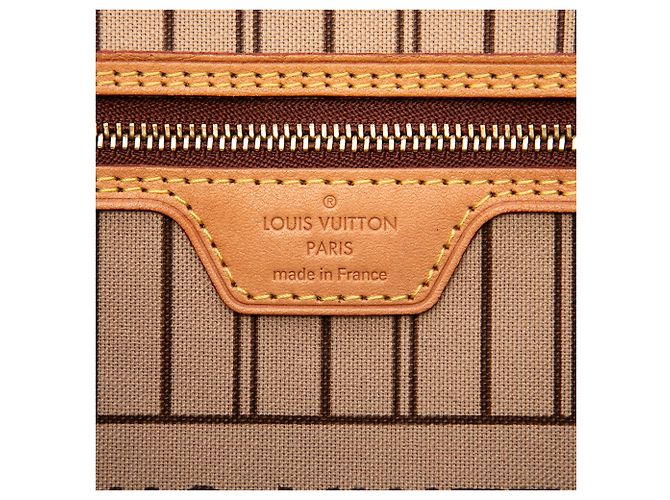 Louis Vuitton Brown Monogram Neverfull MM Marrone - vista 5