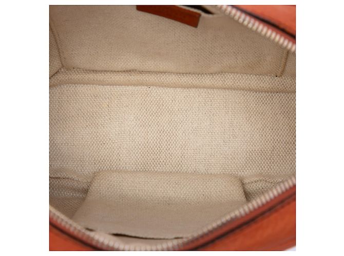 Gucci Soho Disco Crossbody in nubuck arancione - vista 4