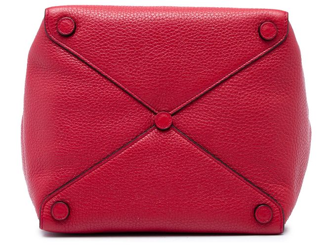 Prada Red Vitello Daino Tote Rot - Ansicht 3