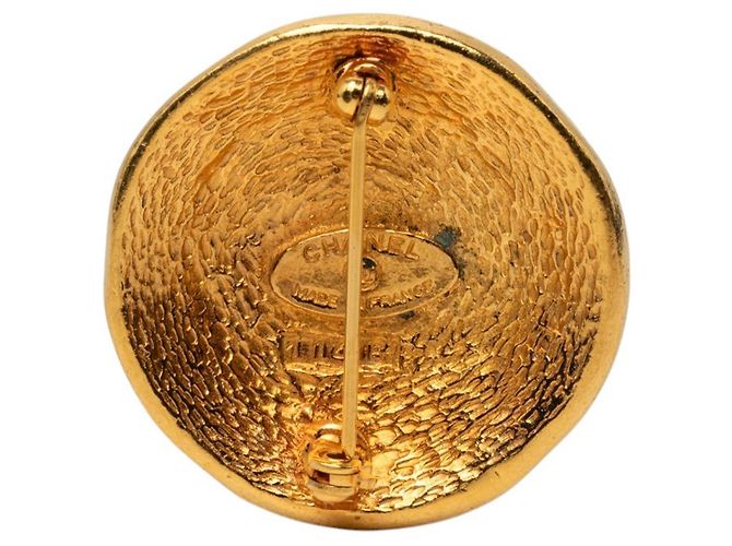 Spilla rotonda Chanel 31 Rue Cambon placcata oro dorato D'oro - vista 2