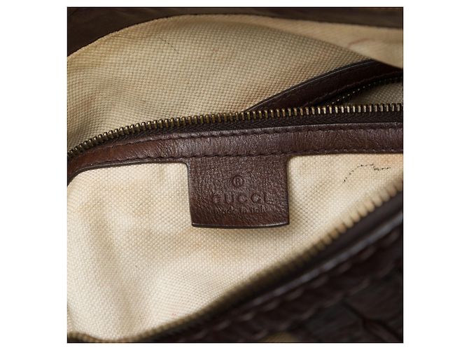 Bolsa Satchel Running Gucci Bege Medium GG Canvas - vista 5