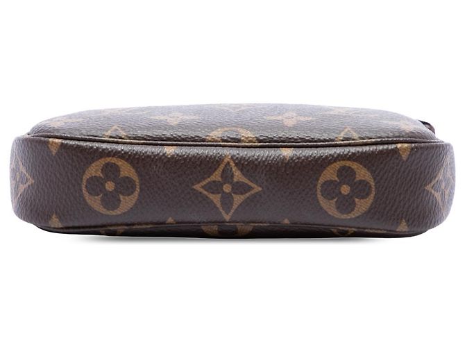 Louis Vuitton Brown Monogram Mini Pochette Accessoires Marrone - vista 3