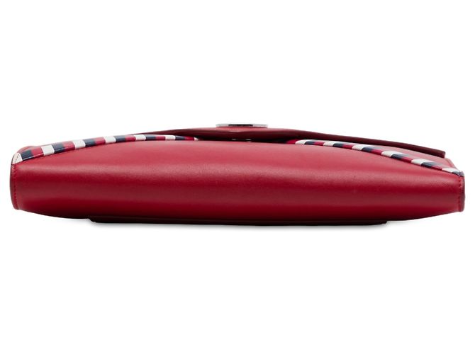 Clutch Chanel Red CC Lambskin Airlines Envelope Clutch Rosso - vista 3