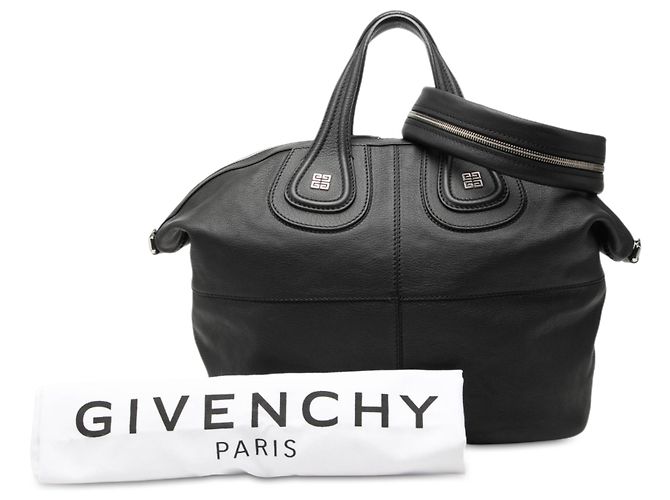 Givenchy Nightingale Satchel aus Kalbsleder in Schwarz, Medium - Ansicht 7