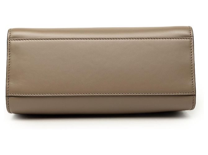 Bamboo Borsa Satchel Gucci Mini Nymphaea in vitello marrone con Web e Bambù Taupe - vista 3