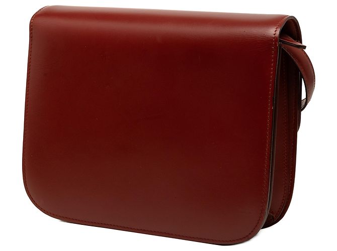 Céline Celine Red Medium Calfskin Classic Box Roja Burdeos - vista 2