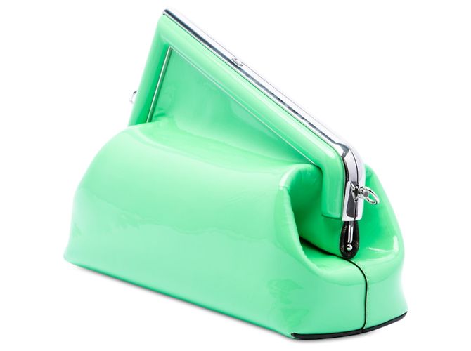Fendi First Borsa a Tracolla in Vernice Verde Midi Verde chiaro - vista 2