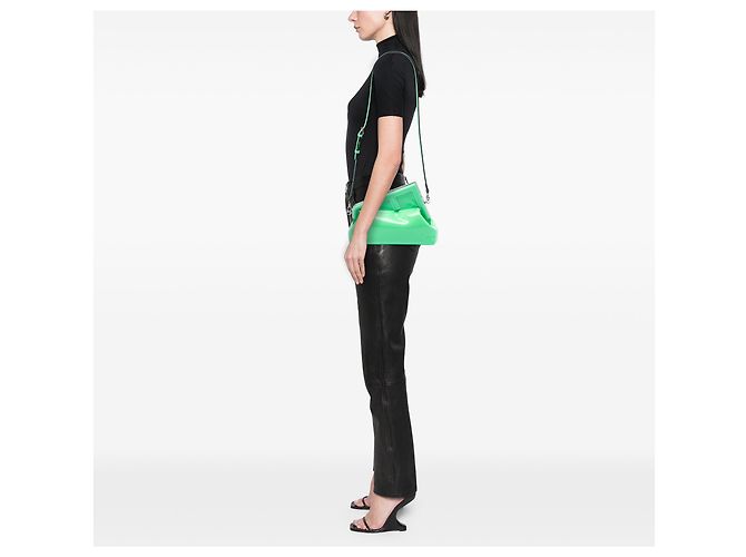 Fendi First Borsa a Tracolla in Vernice Verde Midi Verde chiaro - vista 6