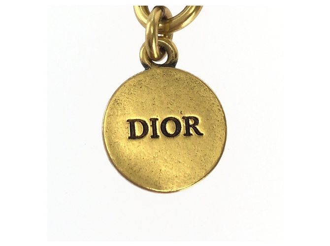 Choker Christian Dior in perle sintetiche e strass Bianco D'oro - vista 4