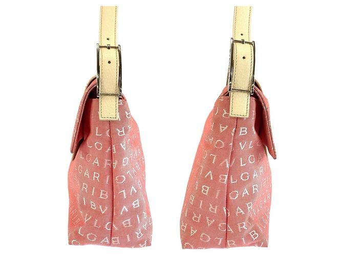 Bulgari Borsa a tracolla Bvlgari Logomania Pink Cream Rosa Crudo - vista 8