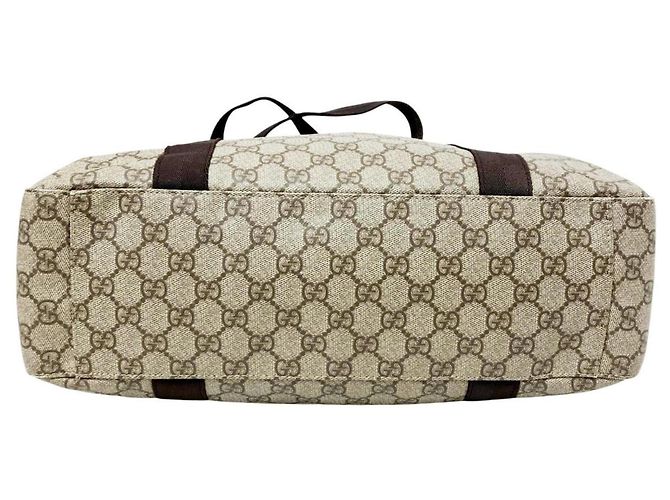 Gucci GG Supreme Leder-Tote-Bag Beige - Ansicht 3