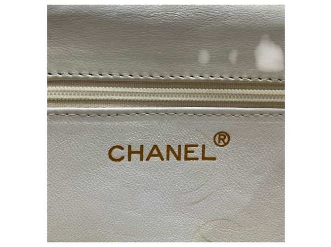 Borsa a tracolla Chanel in pelle bianca Bianco - vista 4